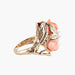 Bague Or Jaune / Corail / 54.5 BAGUE "ROSE" OR, PERLE & CORAIL 58 Facettes BO/220026/27