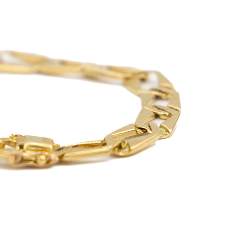 Bracelet Bracelet Maille plate Or jaune 58 Facettes 1984331CN