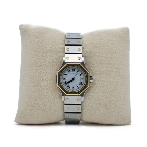 Montre CARTIER - Montre femme Santos Or jaune Acier 58 Facettes REF23110-132