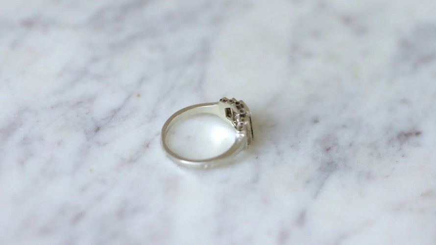 Bague Bague Art Déco escalier diamants 58 Facettes