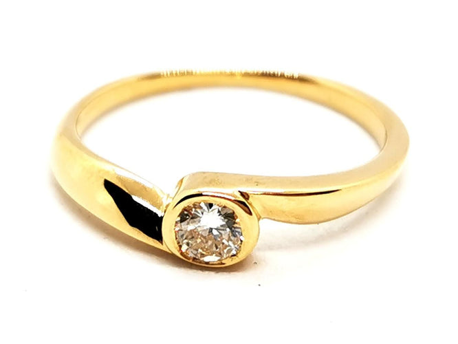 Bague 52 Bague Solitaire Or jaune Diamant 58 Facettes 1643985CN