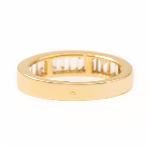 Bague 56 Bague Demi alliance Or jaune Diamant 58 Facettes 2201524CN