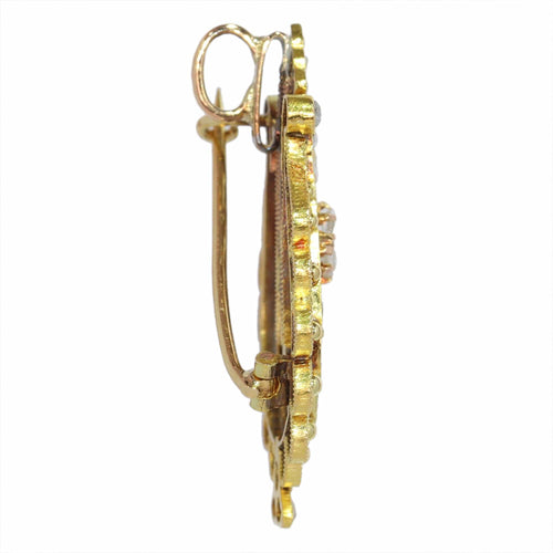 Broche Broche - Diamants et Harmonie : Broche-Pendentif Lyre Or 1870 58 Facettes 24003-0230