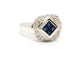 Bague 57 Bague Or blanc Saphir 58 Facettes 879865CD
