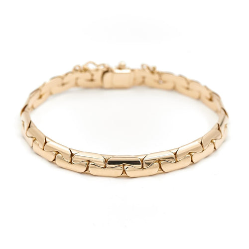 Bracelet Bracelet Maille haricot Or jaune 58 Facettes 1655173CN