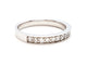 Bague 56 Bague Alliance Or blanc Diamant 58 Facettes 06315CD