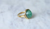 Bague Bague Or jaune cabochon d'Emeraude 58 Facettes