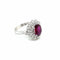 Bague Bague en grappe de diamants rubis de 1,94 carat certifiée par le domaine 58 Facettes