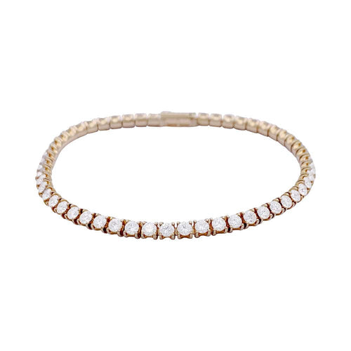 Bracelet Bracelet Cartier, "Lignes Essentielles", or rose, diamants. 58 Facettes 32777