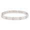 Bracelet Cartier Bracelet Jonc Love Or blanc Diamant 58 Facettes 2470646CN