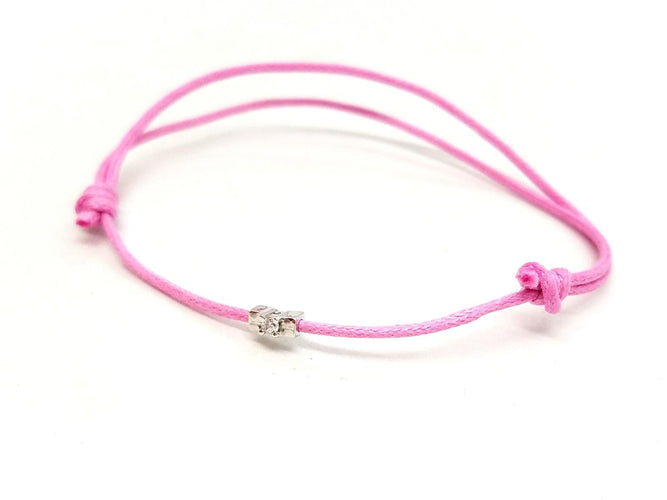 Bracelet Bracelet Cordon Or blanc Diamant 58 Facettes 578834RV