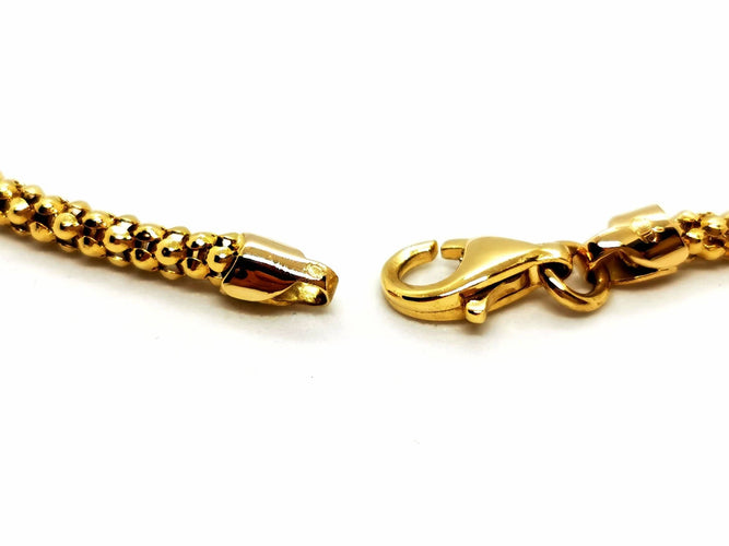 Bracelet Bracelet Maille pop corn OR Jaune 58 Facettes 1670282CN