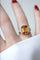 Bague 53.5 Bague cocktail Or rose Platine Citrine Diamants 58 Facettes