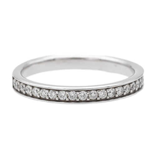 Bague 54 Bague Alliance Or blanc Diamant 58 Facettes 578405CD