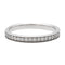 Bague 54 Bague Alliance Or blanc Diamant 58 Facettes 578405CD