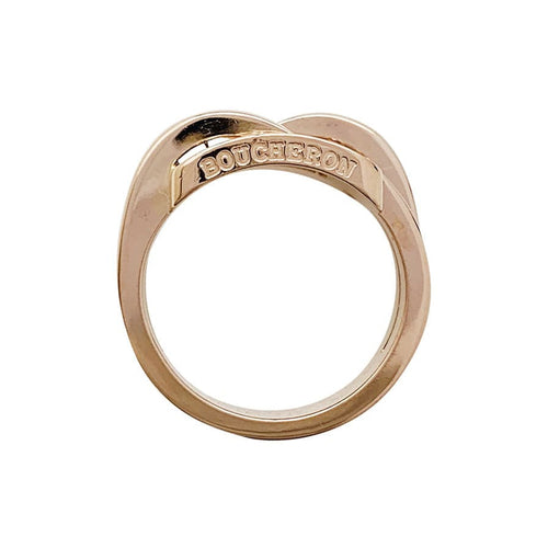 Bague 49 Bague Boucheron, "Déchaîné", or rose, diamants. 58 Facettes 30718