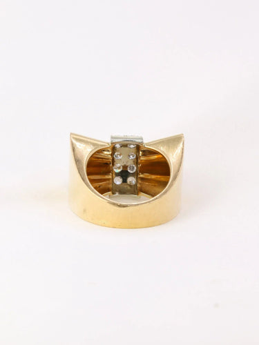 Bague Bague nœud Art Déco diamants 58 Facettes J10