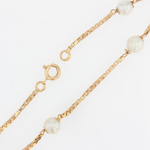 Bracelet Bracelet or perles maille cube 58 Facettes 20-539A