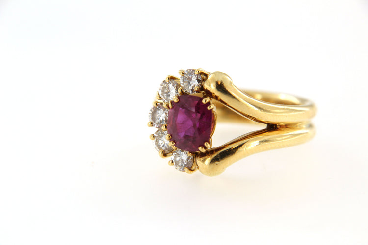 Bague Mauboussin - Bague en Or jaune, Rubis, Diamant 58 Facettes 6470v