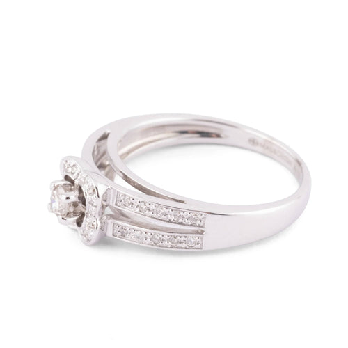 Bague Bague Mauboussin "Chance of Love" Or Blanc Diamants 58 Facettes