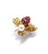 Broche Jaune / Or 750 Broche Perle Et Rubis 58 Facettes 210184R
