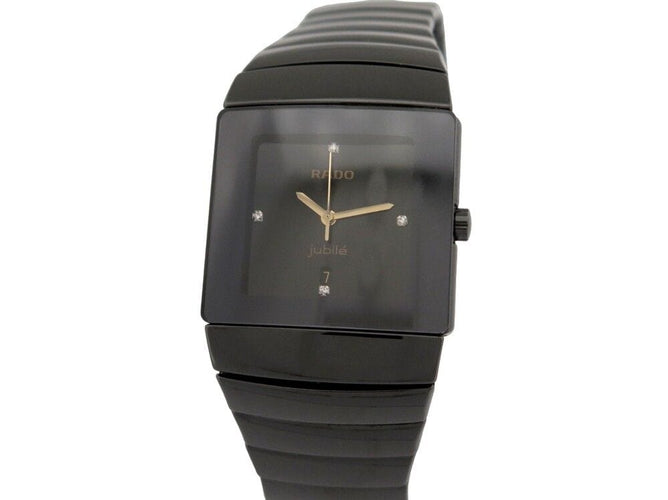 Montre montre RADO sintra jubile 152.0335.3 ceramique noir 30mm quartz 58 Facettes 253024