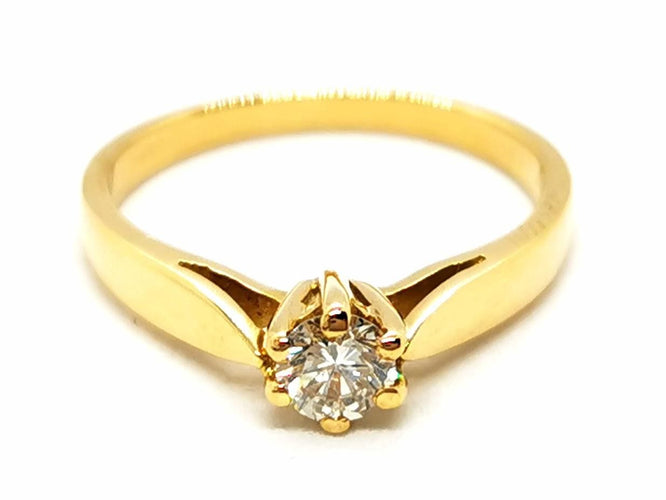 Bague 48 Bague Solitaire Or jaune Diamant 58 Facettes 1783111CN