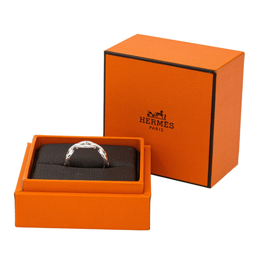 Bague 55 Hermès Bague Chaîne d'ancre Argent 58 Facettes 2804220CN