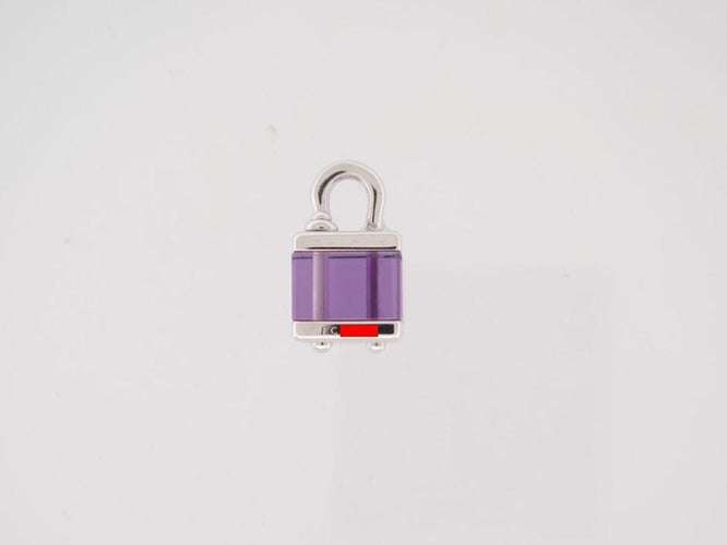 Pendentif pendentif LOUIS VUITTON emprise cubo amethyste or blanc 18k 58 Facettes 257864