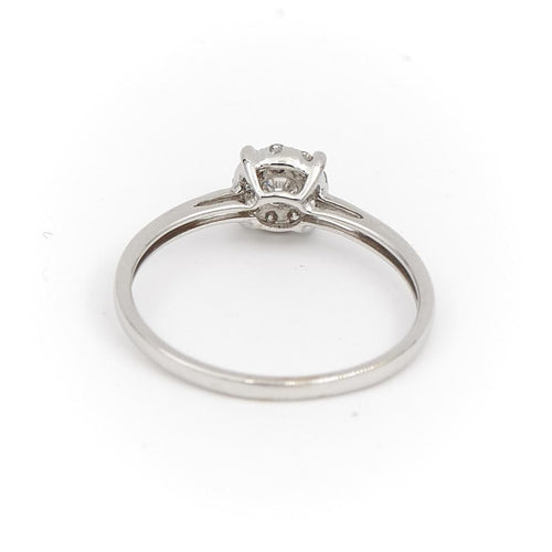 Bague 50.5 Bague Alliance Or blanc Diamant 58 Facettes 1599610CN