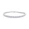 Bracelet Bracelet ligne diamants en or blanc. 58 Facettes 33185