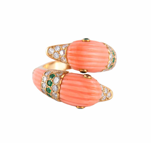 Bague 50 BAGUE VAN CLEEF & ARPELS "DAUPHINS" 58 Facettes BO/220040 RIV