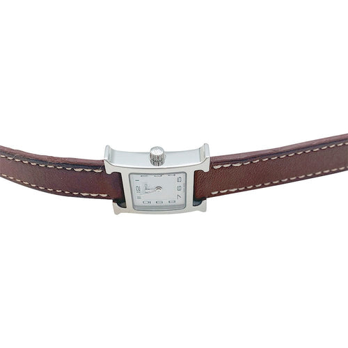 Montre Montre Hermès "Heure H", cuir. 58 Facettes 31181