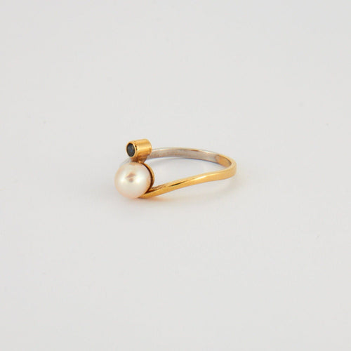 Bague 55 Bague Perle Saphir 58 Facettes EL2-38