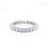 Bague 49 / Blanc/Gris / Or 750 Alliance américaine 23 diamants 58 Facettes 200045R
