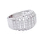 Bague 55 Bague Cartier, "Couronne", or blanc, diamants. 58 Facettes 32251