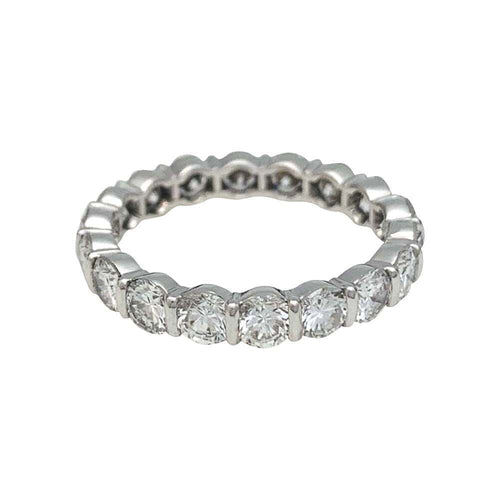 Bague 51 Alliance or blanc, platine et diamants. 58 Facettes 31104