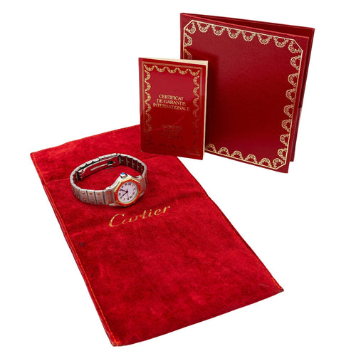 Montre Cartier Montre Santos Acier 58 Facettes 2660053CN