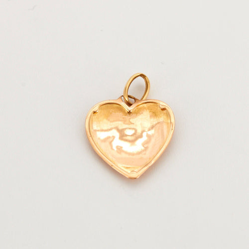 Pendentif Pendentif coeur or rose rubis roses 58 Facettes