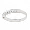 Bague 56 Bague Demi alliance Or blanc Diamant 58 Facettes 2225474CN