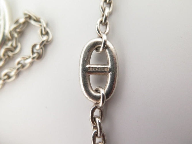 Collier collier HERMES sautoir farandole 160cm en argent 58 Facettes 255567