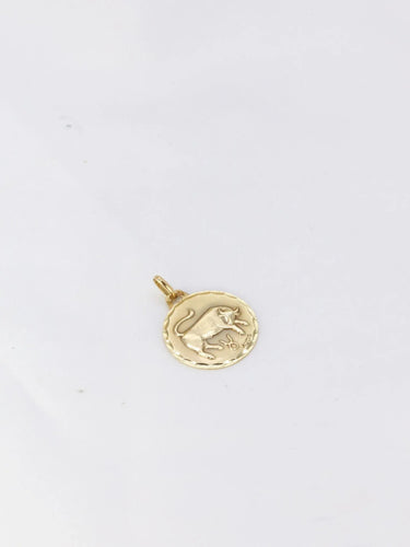 Pendentif AUGIS - Médaille signe du taureau Or jaune 58 Facettes J240