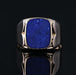 Bague 67 Chevalière lapis lazuli en or jaune 58 Facettes 23-230