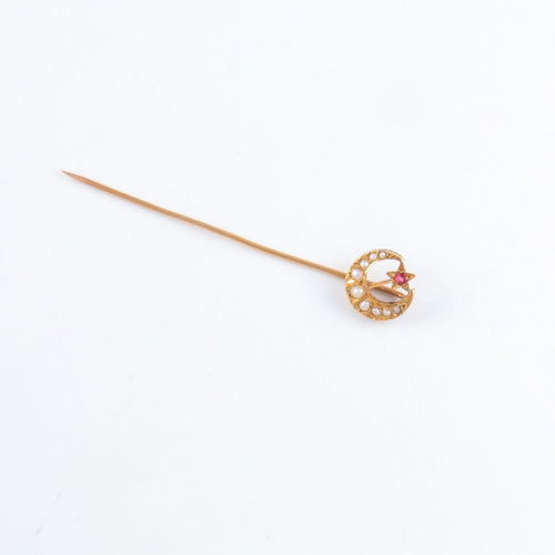 Broche Épingle à cravate Perles fines 58 Facettes JE25