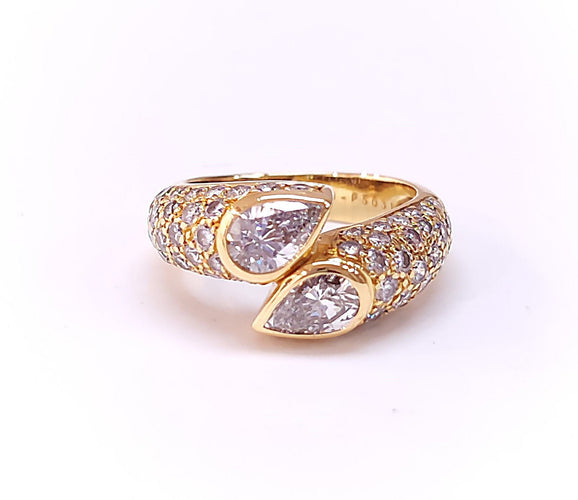 Bague 48 Boucheron - bague diamants ‘’Toi et Moi’’ 58 Facettes RA-253/7