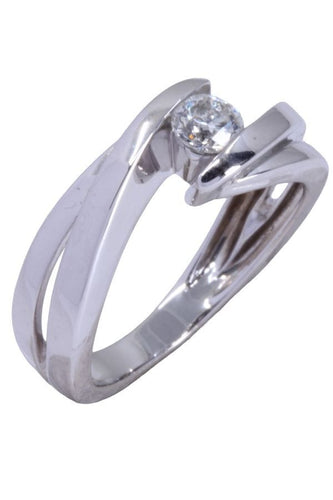 Bague 51 BAGUE SOLITAIRE DIAMANT 0.25 CARAT 58 Facettes 073151