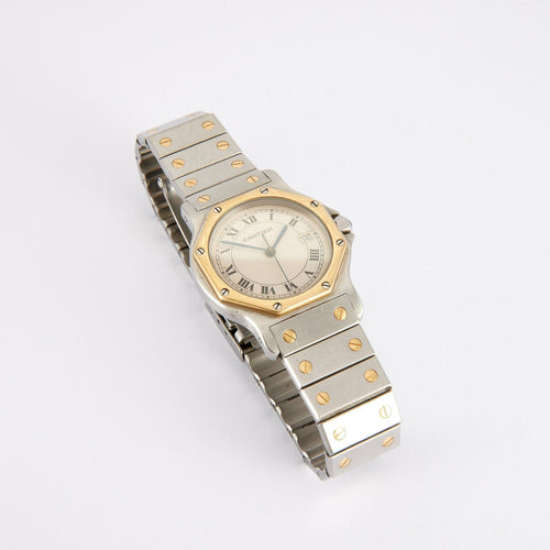 Montre Cartier - montre Santos octogonale 58 Facettes P6L5