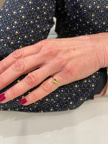 Bague BAGUE SERPENT SPINELLE BLEU 58 Facettes 048241