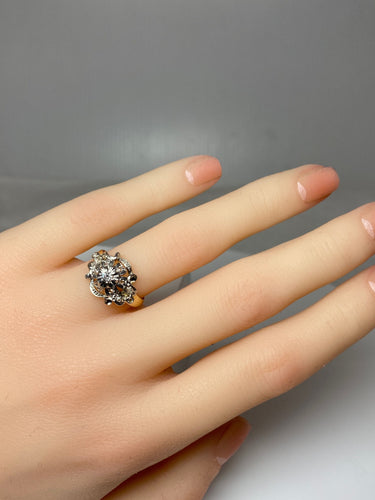 Bague 50 Bague Napoléon III en Or jaune & Diamants 58 Facettes