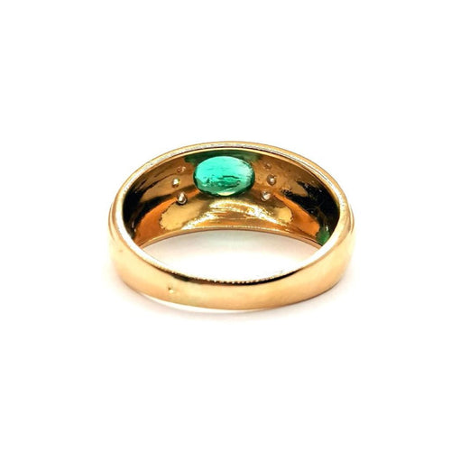 Bague Bague émeraude et diamants 58 Facettes 2525